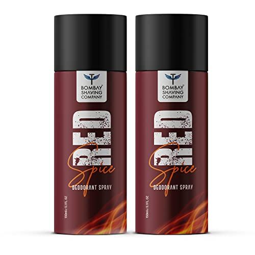 BOMBAY SHAVING COMPANY Red Spice Deodorant Spray - For Men (150 ml, Pack of 2) FROM INDIA (SAM)