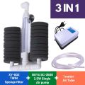 Aquarium bio sponge filter, Quality fish tank internal filter, Filter model Xinyou XY-002, with air pump and air tubes, all in one filter solution for your fish tank. 