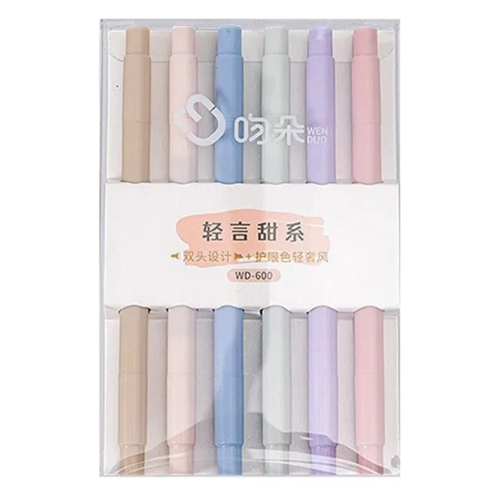 Panda%20Online%206PCS%20Double%20Head%20Tips%20Highlighter%20Morandi%20Soft%20Tip%20Light%20Color%20Eye%20Protection%20Marker%20Pen%20DIY%20Photo%20Diary%20Journal%20Fluorescent%20Pens%20-%20Image%203