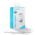 【USB18W+USB18W】Vention 36W Qucik Charger 2 Port USB Fast Charging Adapter for 13 12 Pro Max Samsung Huawei Oppo Vivo Xiaomi Quick USB Wall Charging Adapter. 