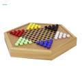 Chinese Checkers Set 12 Inches Handcraft for Ages 6+ Collection Board Games. 