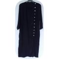 Ladies long side button top with button color legging. 