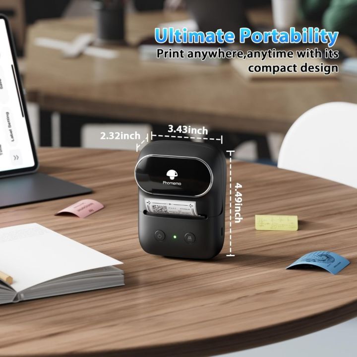 Phomemo%20M108%20Portable%20Label%20Sticker%20Printer,Bluetooth%20Inkless%20Thermal%20Printer%20-%20Image%205