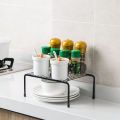Space Saving Iron Storage Rack / Kitchen Cabinet Toilet Shelf / Dish Drying Rack Spice Jar Holder / Spice Bottles Shelves Bathroom Kitchen Organizer / Multifunction Kitchen Tools. 