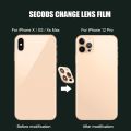 iPhone X XS Max Camera Sticker Titanium Alloy Back Film, 12 Pro Style Mod. 