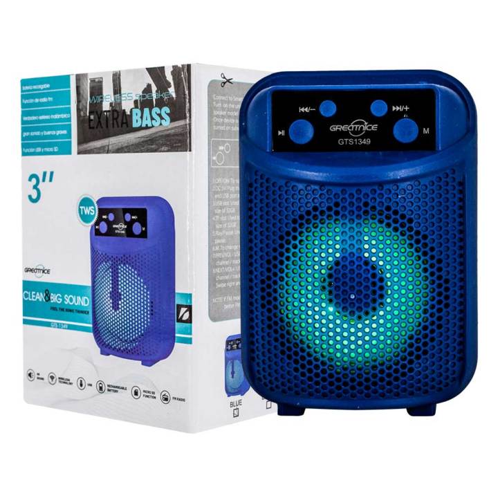 Greatnice Speaker GTS-1349 Small Living Room Wireless Audio Speakers Portable Mini TWS, FM, USB, TF Card Available, Support mp3