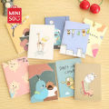 【MINISO】👍👍 20Pages/Sheet Retro Notepad Book Korean Lovely Cartoon Image Notebook Vintage For Kids Stationery Height:8Cm. 
