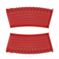 Thickened Silicone Pan Handle Cover Insulation Cover Pan Ear Clip Cast Iron Pan Frying Pan Wok Handle Holder,Red,6PCS. 