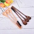 Wooden Spoons Long Handled Spoon Kids Spoon Wood Rice Soup Dessert Spoon DUJU. 