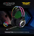 Armaggeddon Atom 9 RGB Headband Gaming Stereo Headphone with Mic. 