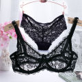 Bra Set Women Set Underwire Ultra Thin Transparent Full Lace Female Comfortable Underwear Sleeping Bra Set Large Size Thin. 
