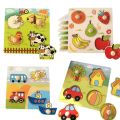 Kids Hand Grab Board 3D Puzzle Wooden for Cartoon Wood Baby Early Learning. 