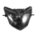 Motorcycle Component Front Headlight Fairing Smoked Shell for LC135 V2 V6 Clip Head Light LED Spoiler Mask Cover Dirt Bikes. 