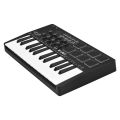 M-VAVE 25-Key MIDI Control Keyboard Mini Portable USB Keyboard MIDI Controller - black. 