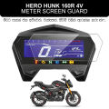 Hero Hunk 160R 4V  Model Meter Panel Protector Speedometer Screen Guard Tempered Glass Digital Meter Screen 9H Instrument Cluster Protector. 