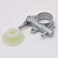(GGBR) 1Set 2500/3800 Chainsaw Spare Parts Chainsaw Oil Pump with Worm Drive Gear Fit for Chain Saw 25CC/38CC. 