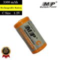 C Size Rechargeable Battery  1.2V 3500mAh MP Brand. 