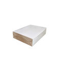 7 * 5.5 * 1.5 (inch) 50pc White Paper Take Away Lunch Box eco friendly food packaging cardboard lunch box. 