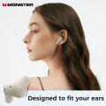 Monster Earbuds N-Lite 207 Bluetooth TWS EarPods IPX5 Waterproof Headset ENC Noise Reduction Earphone With Mic. 