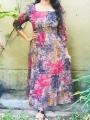 Indi floral maxi dress(null). 