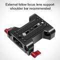 Multifunction Camera Base Plate with 15Mm Rod Rail Clamp for Dslr Camera Shoulder Rig Support Accessories. 
