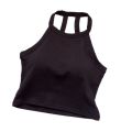 Original Girls slim solid color clothing street vest strap padded strap back sleeveless skinny all with halterneck vest bra crop top. 