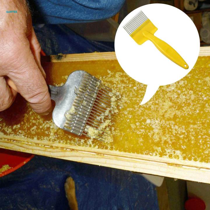 Decapping Comb Beekeeping Tine, Stainless Honey Comb Uncapping Fork for Inspection and ...