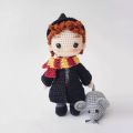 Crochet Wool Couple Doll Harry Potter Harry Potter Ron Creative DolldiyHandmade Material Kit Cotton. 