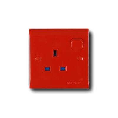 Socket Outlet 13A With Switch Red Colour