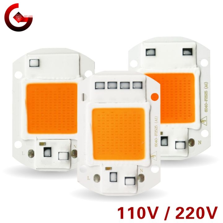 Full Spectrum Led Grow Chip 10w 20w 30w 50w 110v 220v Cob Grow Chip ...