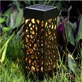 Outdoor Garden Hollow Solar Lawn Lamp/ Environment Protection House Geometric Floor Lamp Christmas Lights. 