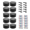 10 Pack 3D Night LED Light Lamp Base + Remote Control + USB Black. 