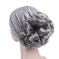 bellylady Women Turban Beanie Hat Sunscreen Breathable Elastic Head Wrap Cap With Big Flower Windproof Chemo Headwear. 