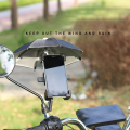 Motorcycle Mobile Cellphone Holder With Umbrella Mount Alloy Motor holder-X144 Bike Mobile Holder  Best for  Pickme & Delivery. 