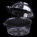 50 cup Plastic Transparent Cake Box Blister Box PVC Round West Point Box Heqing. 