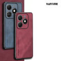 Vantime for Tecno Spark Go 2024 / Spark 20C / Spark 20 Case Soft Pure Leather Slim Matte Back Cover. 