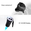 Waterproof Motorcycle 12V USB Charger Cellphone DC 5V/1A Car Charger Power Adapter with Wire for Motor Bike. 