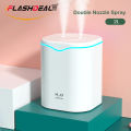 iFlashDeal 2000ML Air Humidifier Ultrasonic Aroma Essential Oil Diffuser USB Cool Mist Maker Purifier Aromatherapy Heavy Fogger Mist Maker with Night Lamp for Bedroom and Office. 