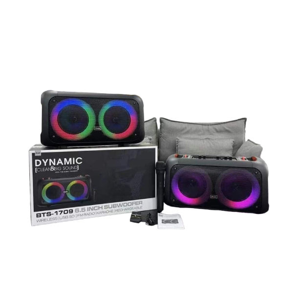 Brodu%20BTS-1709%20Bass%20Portable%20Subwoofer%20Bluetooth%20Karaoke%20Speaker%20with%20Wireless%20MIC%20Big%20Sound/Dynamic%20%7C%20ARM%20-%20Image%204