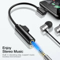 USB Type C To 3.5mm Jack Audio Adapter 2 In 1 Earphone Headphone Aux Cable Coverter for Xiaomi Huawei Realme Mobile Phone. 