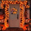 1.5/3M LED Pumpkin Maple Leaves Light String 10/20Leds Garland Autumn Battery Fairy Lamps Halloween Thanksgiving Decorations 1Pcs. 