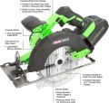 Rechargeable Power Tool 20V Cordless Circular Saw Electric Circular Saw Woodworking Hand Saw. 