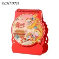 Bright Colors Desk Calendar 2023 Dragon Year Desk Calendar Vibrant Colors Exquisite Patterns Easy-to-read for Students Home Office Year of the Dragon Desk Calendar. 