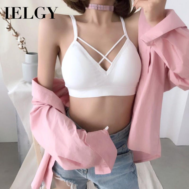 IELGY Simple and simple color wrapped chest underwear small camisole