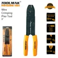 Wire Crimping Heavy Duty Multi-Purpose Plier Tool - 9" - TOOLMAK. 
