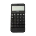 School Portable Display Electronic White Digit Calculator Black. 