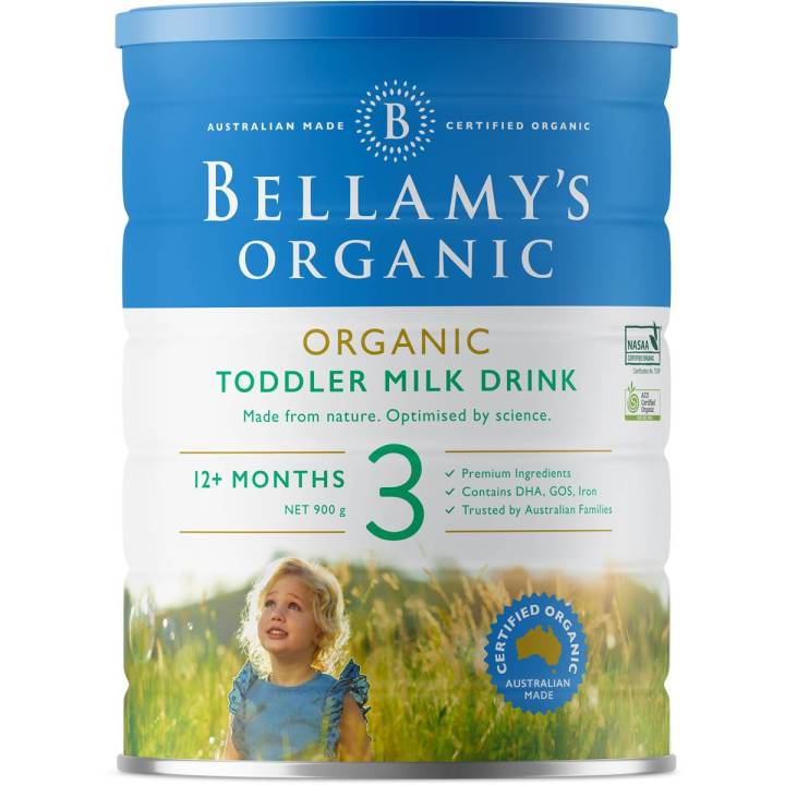 Bellamy's Organic Toddler Baby Formula Stage 3 900g