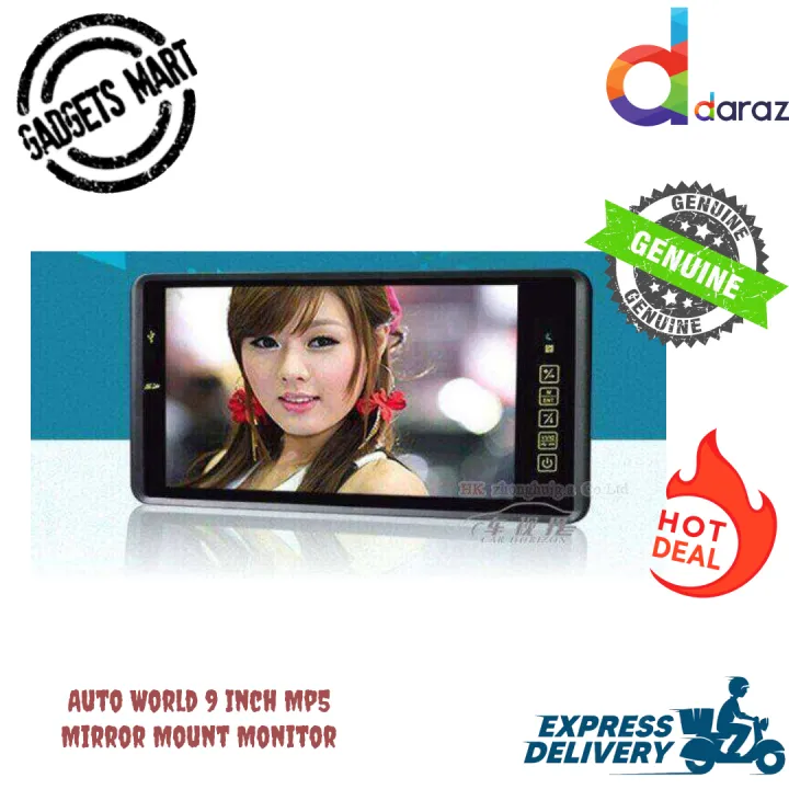 9 Inch Car Mp4 MP5 Auto Video Player Auto Parking Monitor Support Rear Camera SD USB Flash Built in Speaker