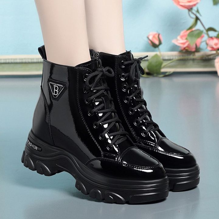 Dr. Martens Boots Women2023Winter New Women s Shoes Inner Height Increasing Boots Autumn and Winter Boots plus Popular Thick Bottom Women s Shoes Daraz.lk