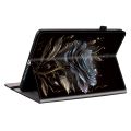 (COD) Crystal Texture Painted Leather Smart Tablet Case For Samsung Galaxy Tab S4 10.5 SM-T830 SM-T835. 